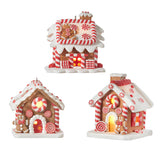 Lighted Gingerbread House Ornament - 3 Styles Available