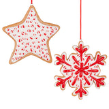 Star and Snowflake Cookie Ornament - 2 Styles Available
