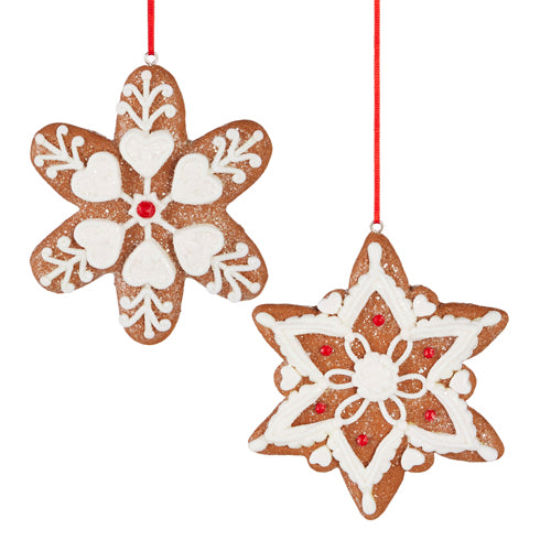 Snowflake Gingerbread Ornament - 2 Styles Available