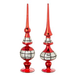 16" Plaid Finial - 2 Styles Available