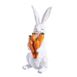 Bunny Holding Carrot Bundle 11.5"