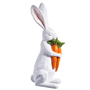 Bunny Holding Carrot Bundle