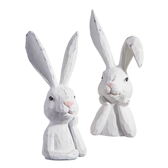 Thinking Bunny Bust - 2 Assorted