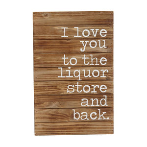 Liquor Store and Back Box Sign