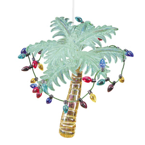 Glass Palm Tree Ornament