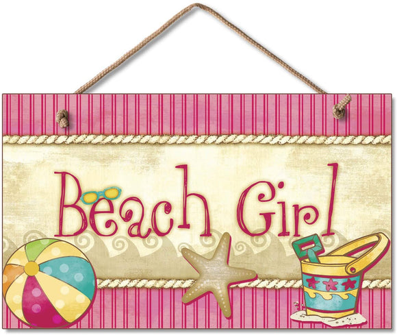 Hanging Sign - Beach Girl