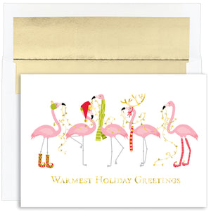 Fashionista Flamingos Boxed Greeting Cards