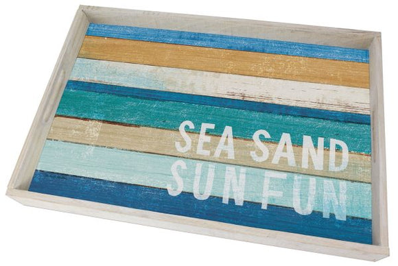 Wooden Serving Tray - Beachsca;pes
