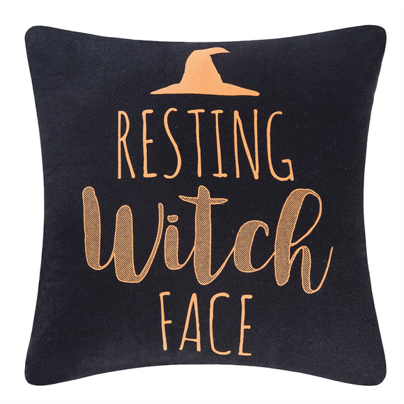 Resting Witch Face Pillow
