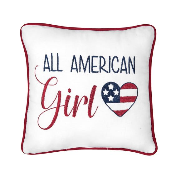 All American Girl Pillow