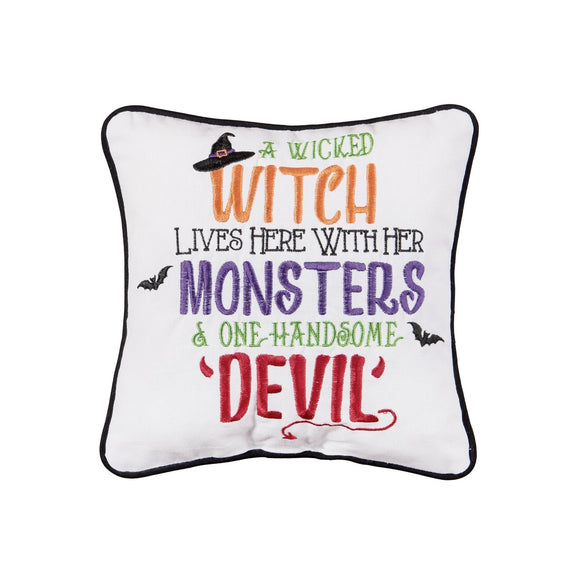 Witch, Monsters and Devil Pillow