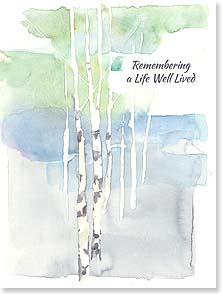 Card - LT/Sympathy Card: Remembering a Life Well Lived