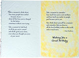 Card - Blue Mountain/Birthday: On Your Birthday...Take a Moment