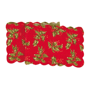 Holly Red Table Runner 14"x51"
