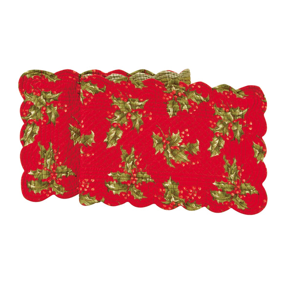 Holly Red Table Runner 14