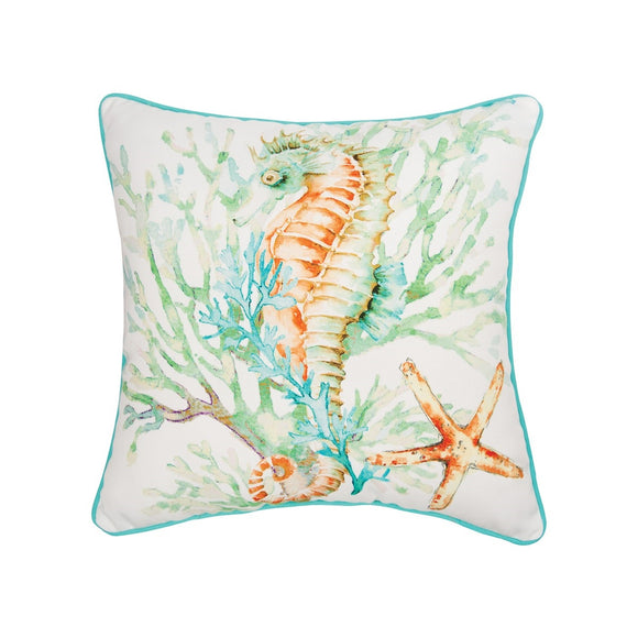 Colorful Seahorse Pillow