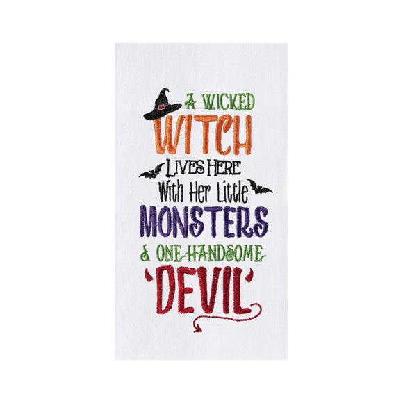Witch, Monsters, & Devil - Flour Sack Kitchen Towel