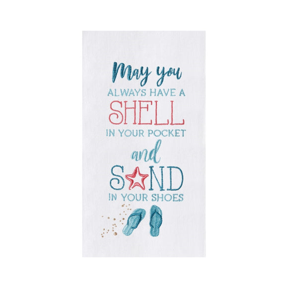 Shell In Your Pocket - Flour Sack Kitchen Towel