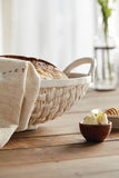 Faith Ceramic Bread Basket with Towel