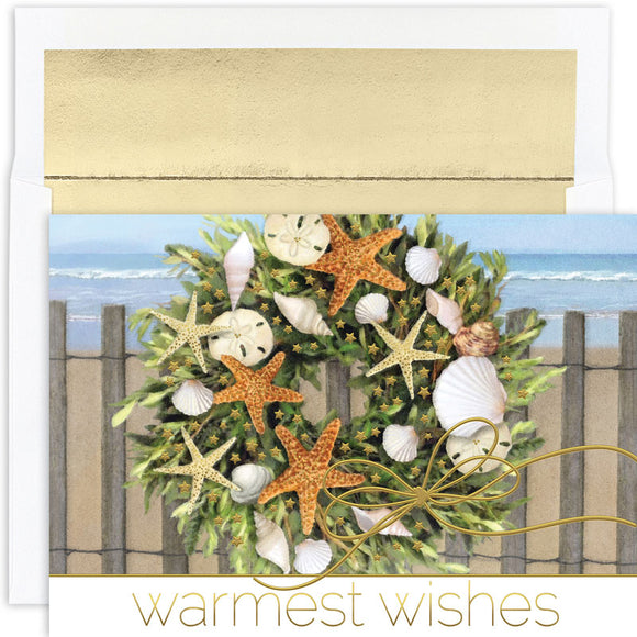 Warm Wishes Wreath Boxed Greeting Cards
