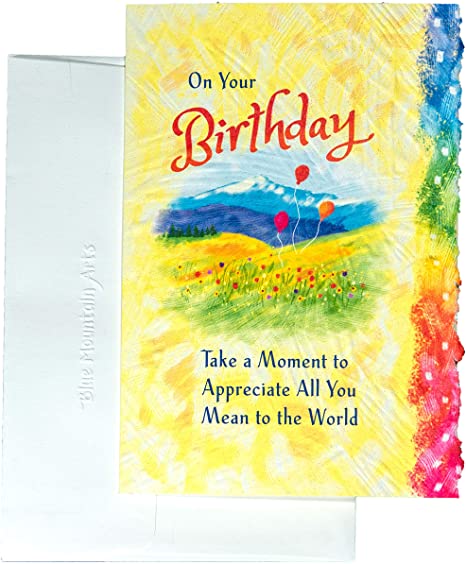 Card - Blue Mountain/Birthday: On Your Birthday...Take a Moment