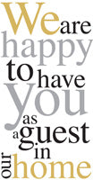 Happy To Have You Gold/Silver Guest Napkin