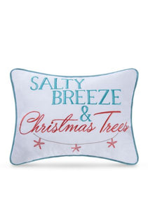 Salty Breeze & Christmas Trees Pillow