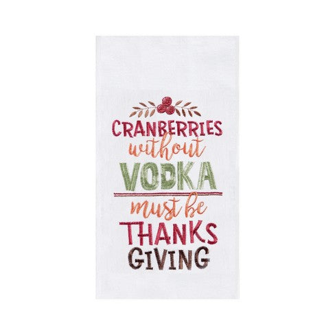 Cranberries Without Vodka - Flour Sack Kitchen Towel