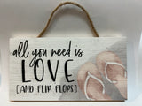 Small Hanging Wood Sign - Assorted Styles Available