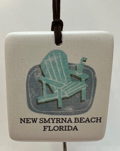 Adirondack Chair Magnetic Ornament - New Smyrna Beach