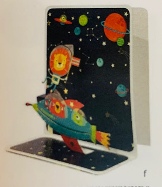 Petite 3D Pop-Up Card - Rocket