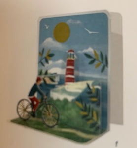 Petite 3D Pop-Up Card - Lighthouse