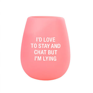 Stay and Chat Silicone Wine Cup