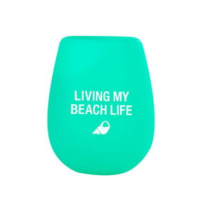 Beach Life Silicone Wine Cup