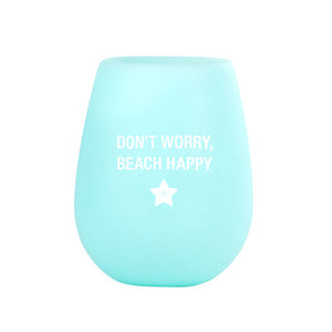 Beach Happy Silicone Wine Cup