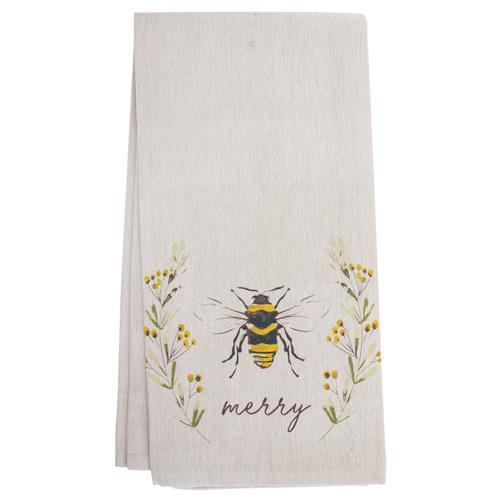 Holiday Tea Towel - Bee