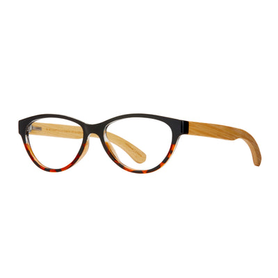 Lucia Onyx to Tortoise / Natural Bamboo + Reader Lens