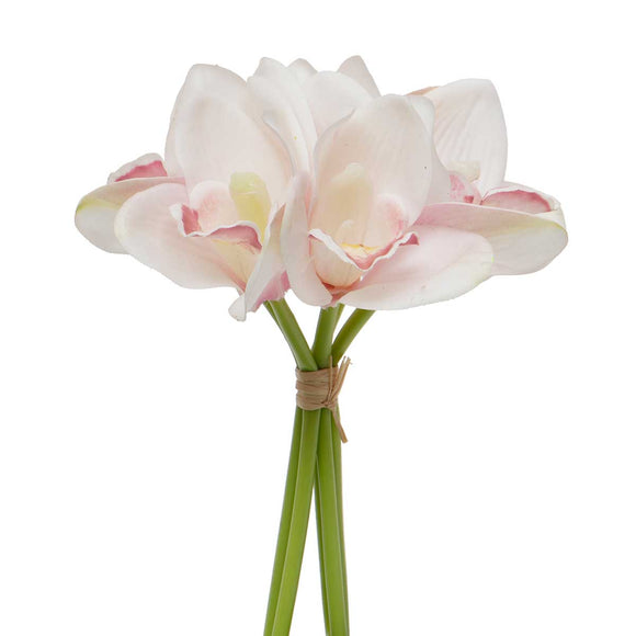 Cream White Real Touch Orchid Bundle 8.5