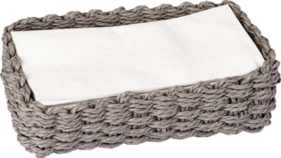 Paper Woven Guest Towel Caddy - Grey