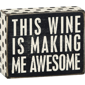 Box Sign - Wine Awesome