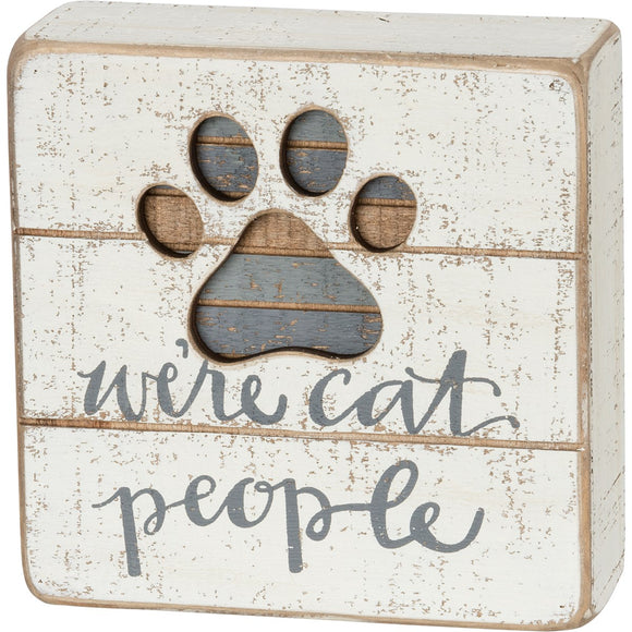 Box Sign - Cat People