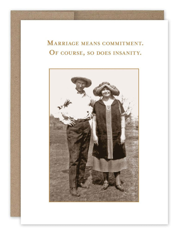 Card - SM/Anniversary - Marriage Means Commitment