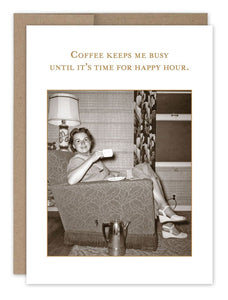 Card - SM/What a Hoot - Coffee Keeps Me Busy