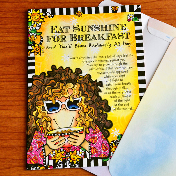 Card - Suzy Toronto/Encouragement: Eat Sunshine For Breakfast