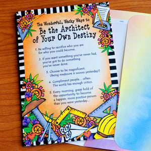 Card - Suzy Toronto/Positive Message: Be the Architect of Your Own Destiny