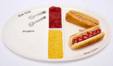 Burger and Hot Dog Platter Set
