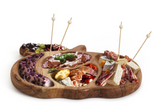 Pumpkin Shape Sectional Charcuterie Board with 20 Wood Picks
