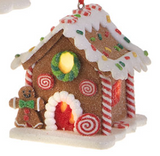 3.25" Lighted Gingerbread House Ornament - 3 Styles Available