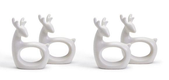 Oh Deer! Set of 4 Reindeer Napkin Rings