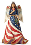 Patriotic Angel w/Flag Dress - by Jim Shore